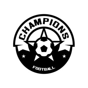 Champions Football logo template Thumbnail