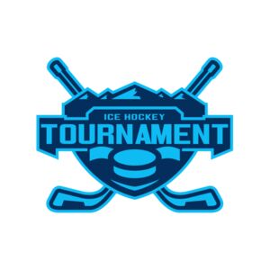 Tournament Ice Hockey logo template Thumbnail