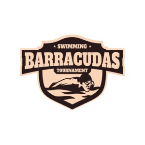 Barracudas Swimming Tournament logo template Thumbnail